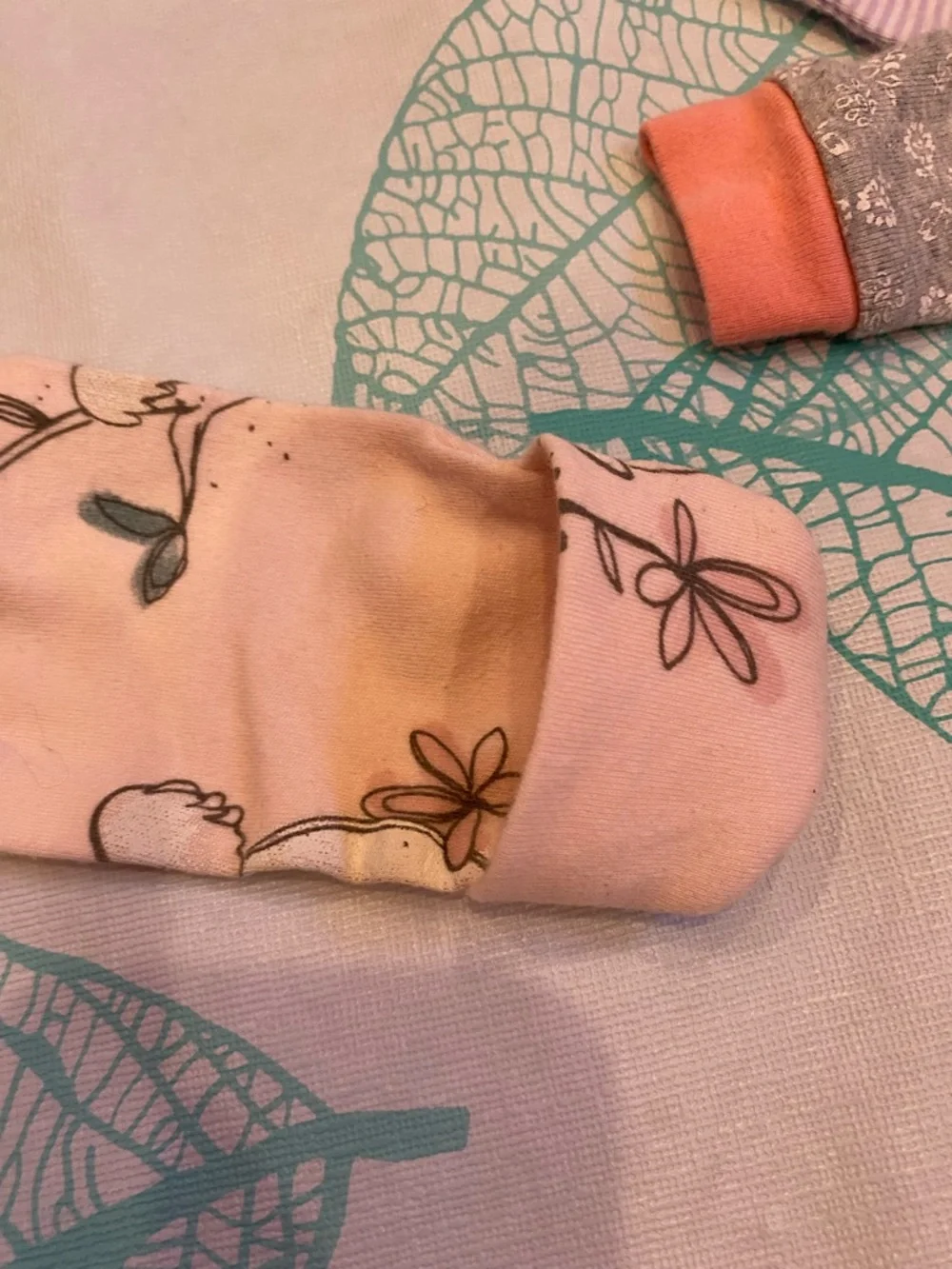 Carter's Pink, Lavender & Gray Footed One-Piece Sleepers - 3 Pack - Picture 13 of 13